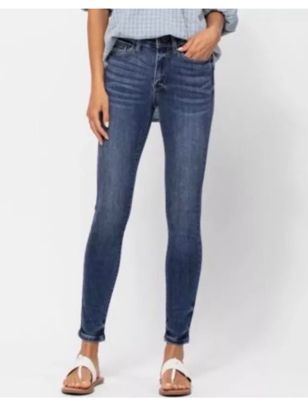 Judy Blue Dark Wash Straight Slim Fit Leg Jeans 11/30